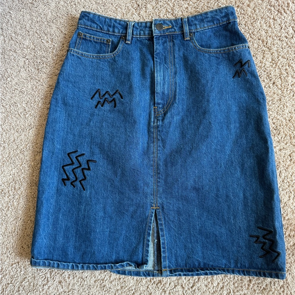 Etre Cecile denim skirt Size 38
